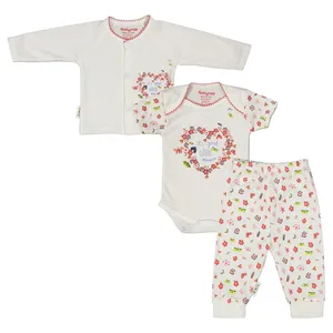 ست 3 تکه نخی نوزادی دخترانه - بی بی ناز