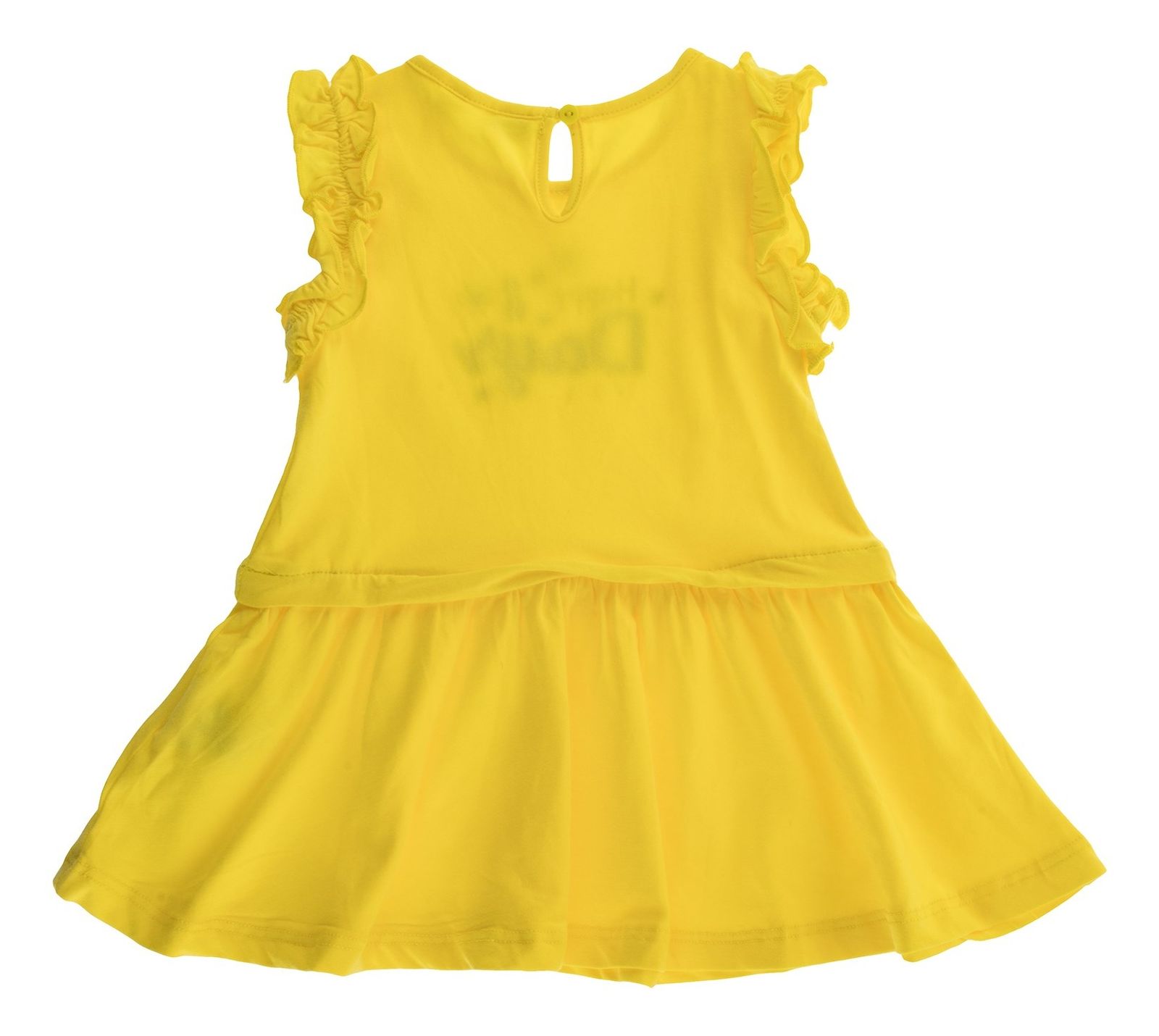 پیراهن نخی آستین حلقه ای نوزادی دخترانه - بلوکیدز - زرد - 3