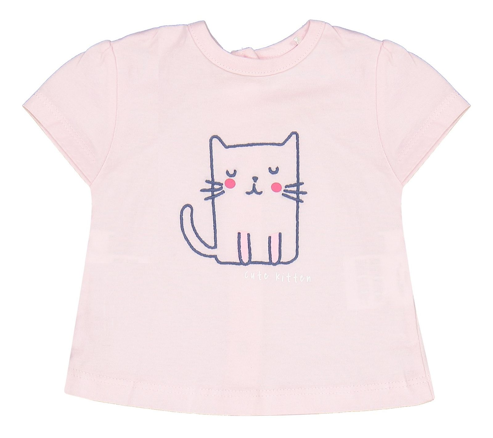 تی شرت و شلوار نخی نوزادی دخترانه - بلوکیدز - صورتي/سفيد - 3