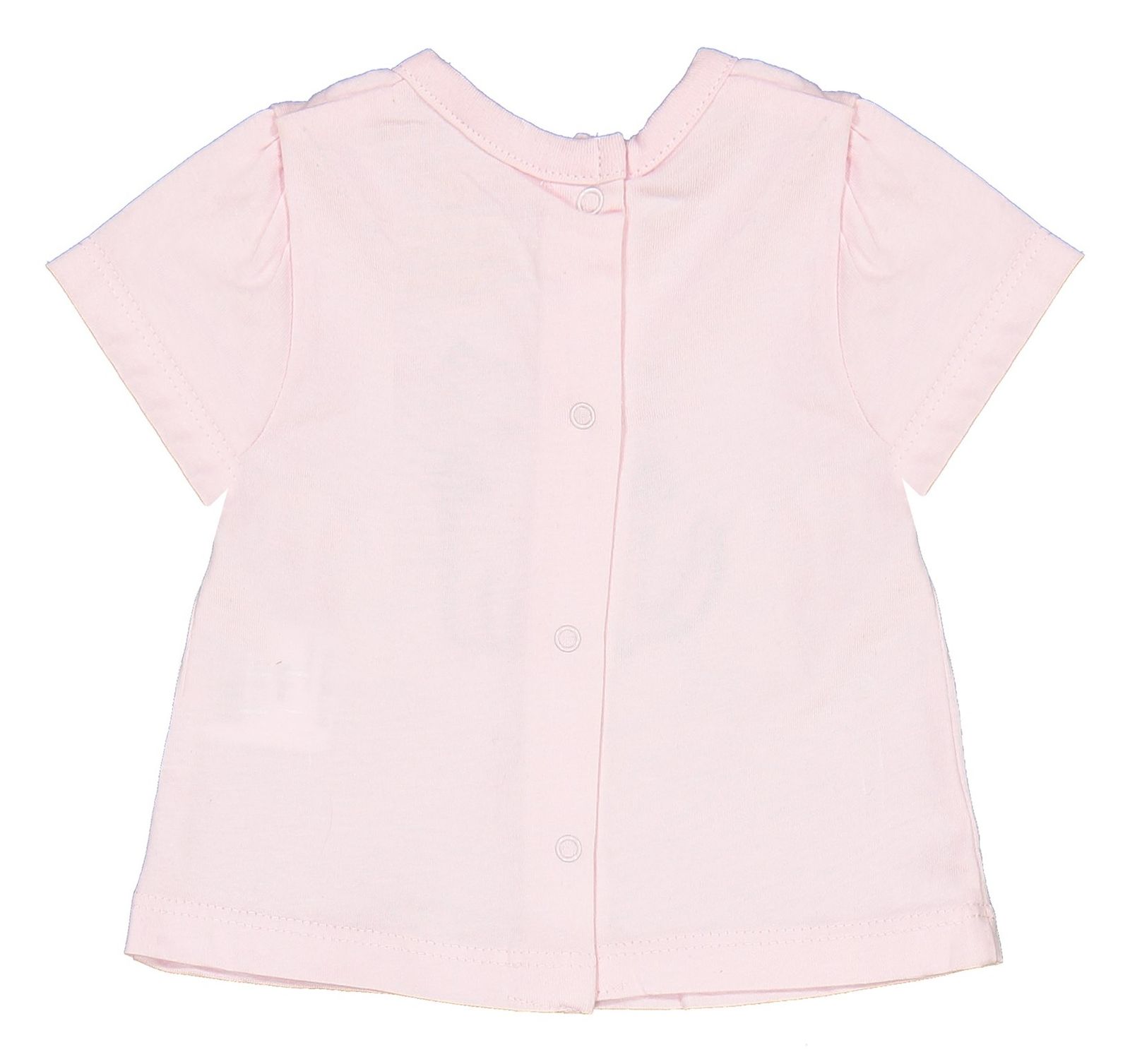 تی شرت و شلوار نخی نوزادی دخترانه - بلوکیدز - صورتي/سفيد - 4