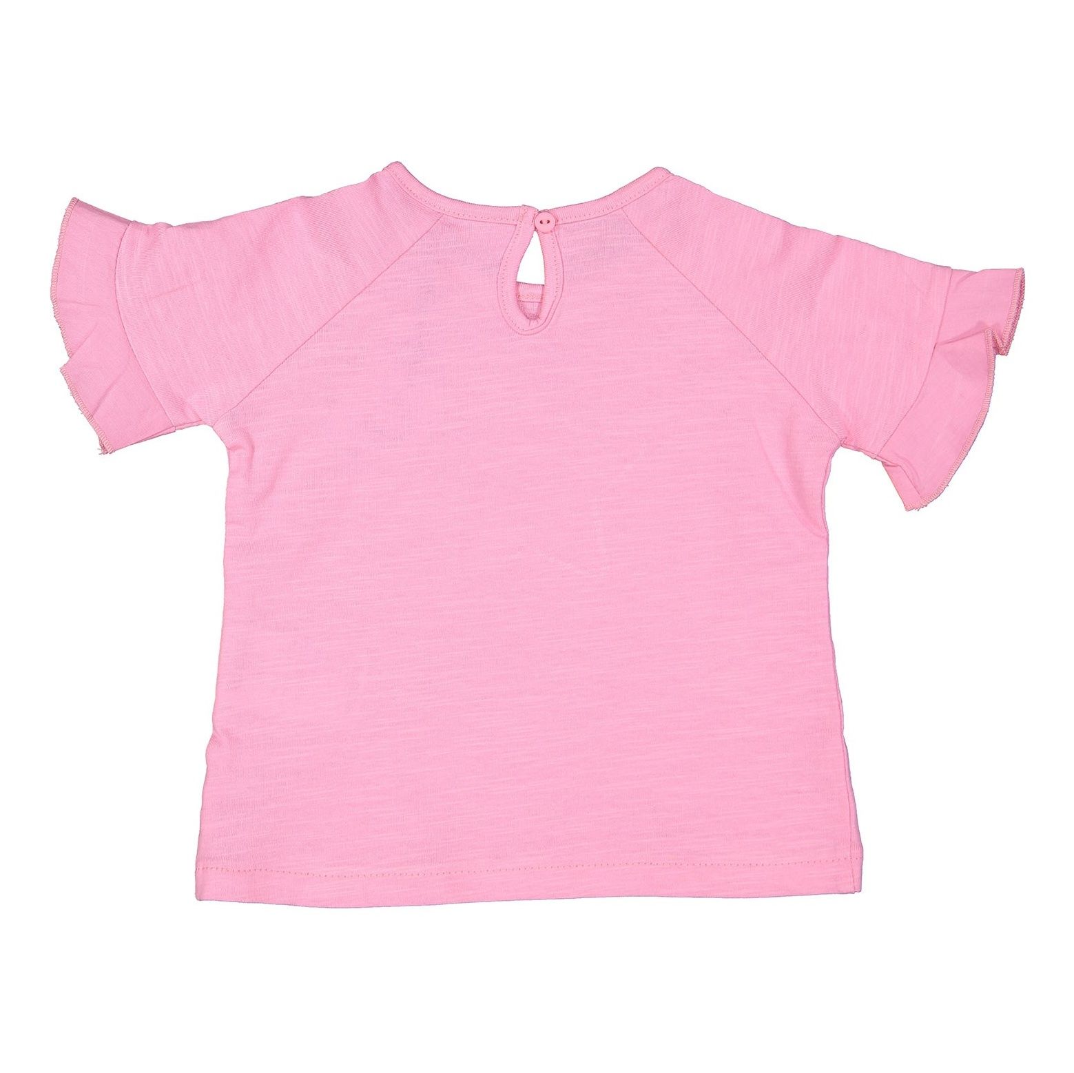 تی شرت نخی یقه گرد نوزادی دخترانه - بلوکیدز - صورتي - 3
