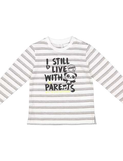 تی شرت نخی طرح دار نوزادی پسرانه - ایدکس