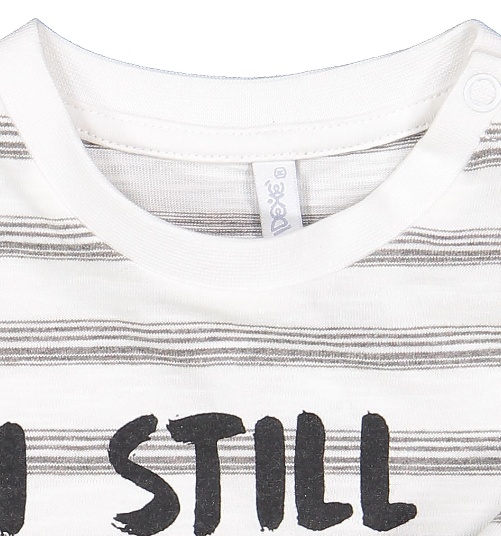 تی شرت نخی طرح دار نوزادی پسرانه - ایدکس - سفید - 4
