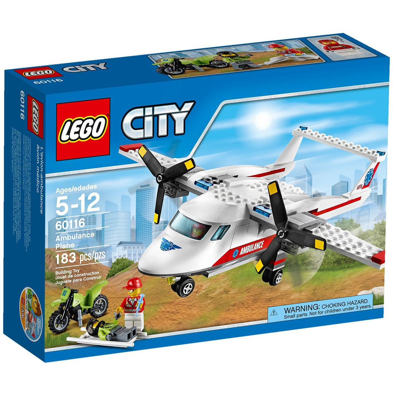 لگو سری City مدل City Ambulance Plane 60116