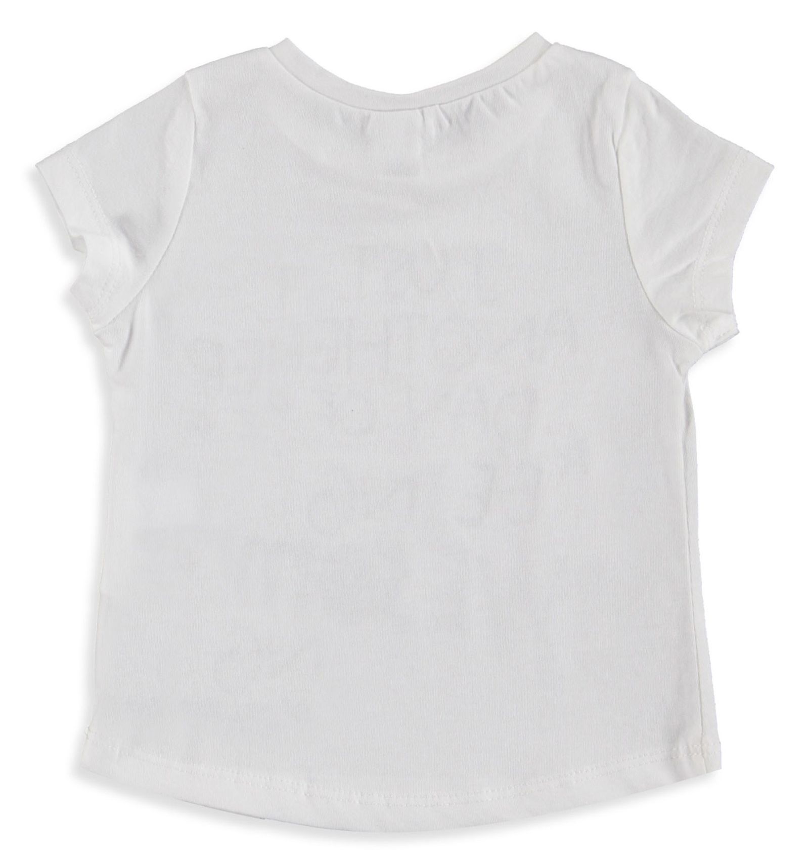 تی شرت نخی یقه گرد نوزادی دخترانه - ال سی وایکیکی - سفيد - 3