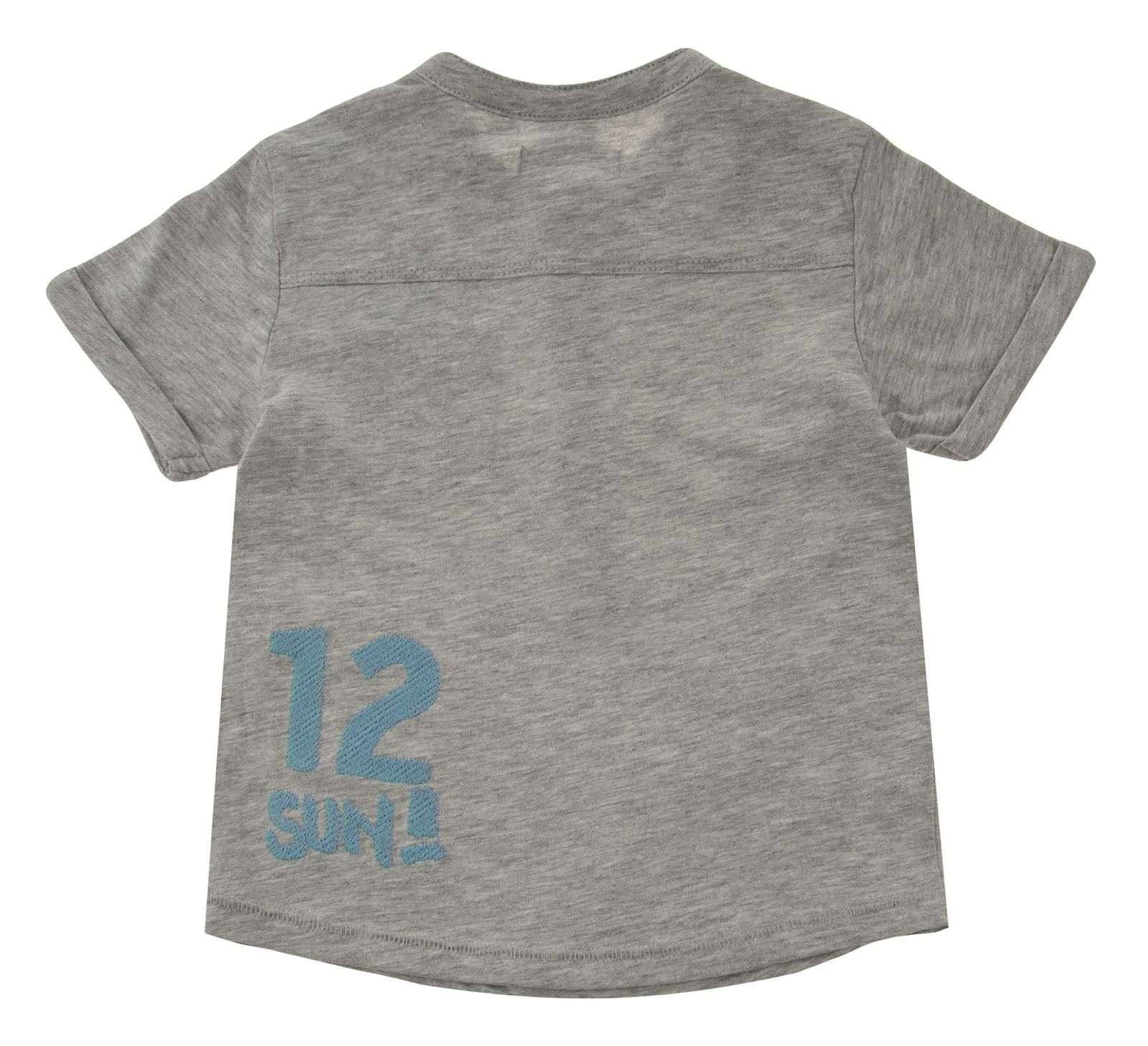 تی شرت نخی طرح دار نوزادی پسرانه - بلوکیدز - طوسي - 3