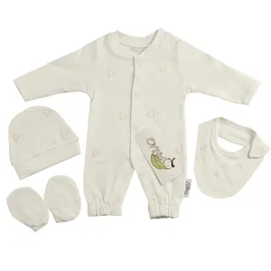 ست 4 تکه لباس نوزادی اونیکس طرح گل مدل 011