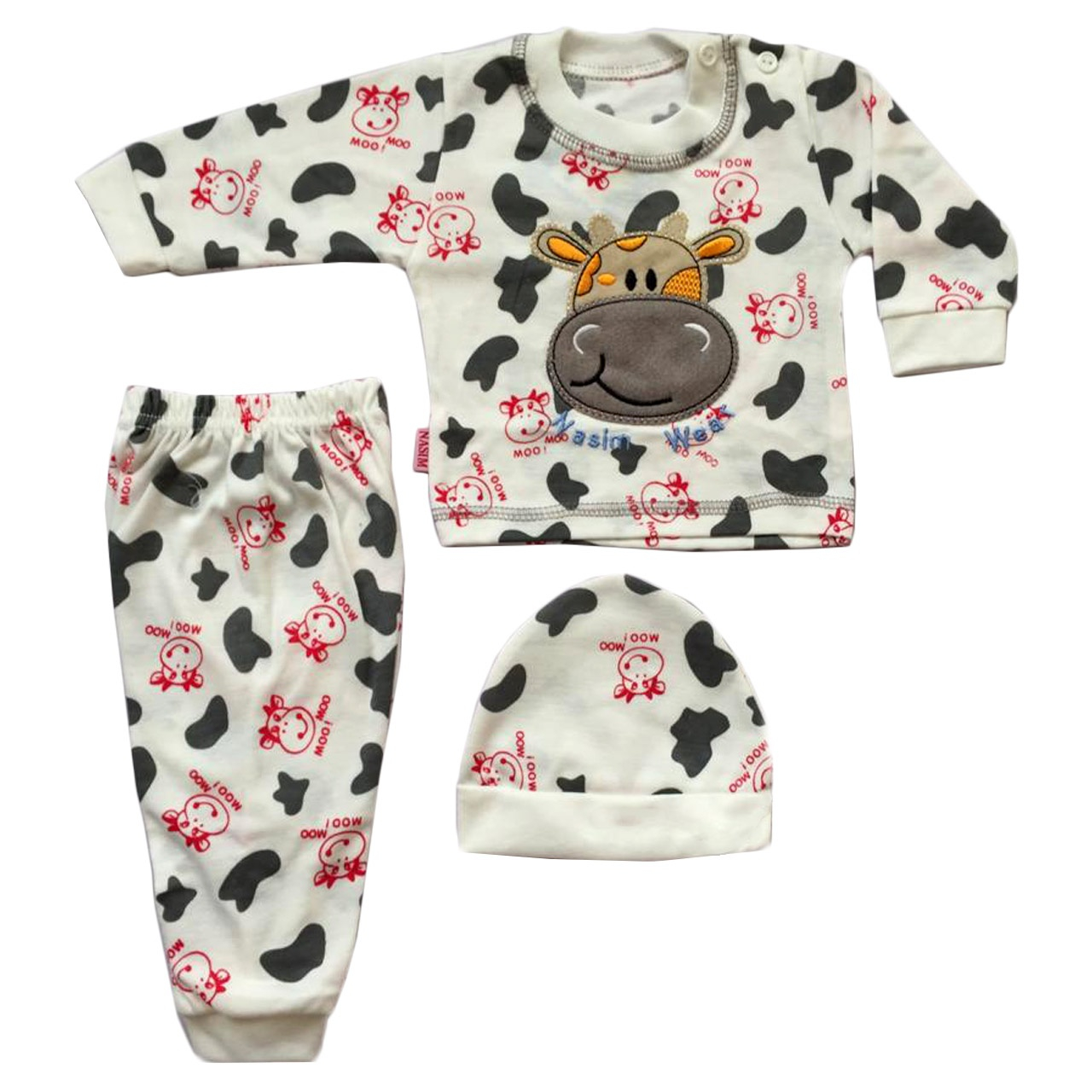 ست 3 تکه لباس نوزادی نسیم کد G1