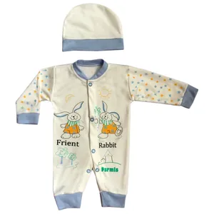 ست 2 تکه لباس نوزادی طرح Rabbit مدل 003