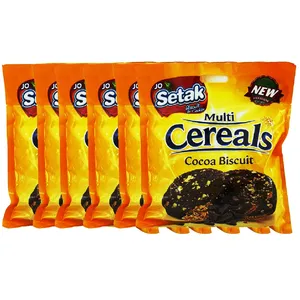 بیسکویت سبسوس دار کاکائویی مولتی کرال ستاک مقدار 370 گرم بسته 6 عددی