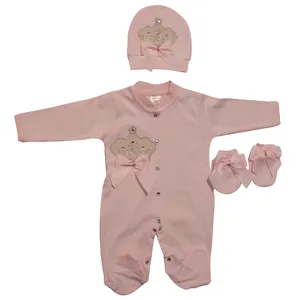 ست 3 تکه نوزادی دخترانه ادابیبی مدل 1196PP