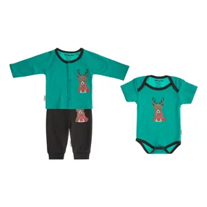 ست 3 تکه نخی نوزادی - بی بی ناز