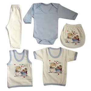 ست 5 تکه لباس نوزادی مدل 4 Tedy