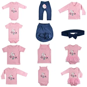 ست 12 تکه لباس نوزادی نیروان طرح جوجه رنگی کد7