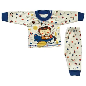 ست 2 تکه لباس نوزادی  مدل خلبان کوچک کد 02