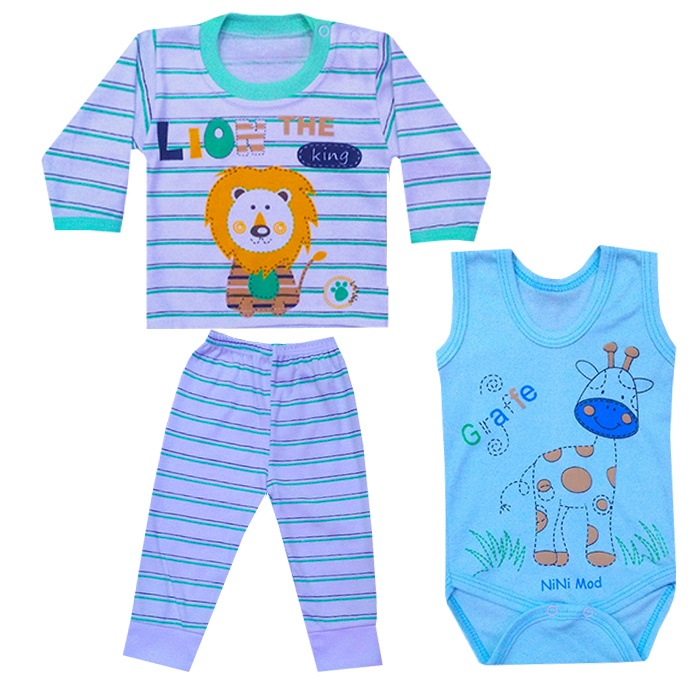 ست 3 تکه لباس نوزادی مدل 25_31