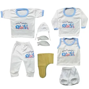 ست 10 تکه لباس نوزادی چیکو مدل Farmer رنگ آبی