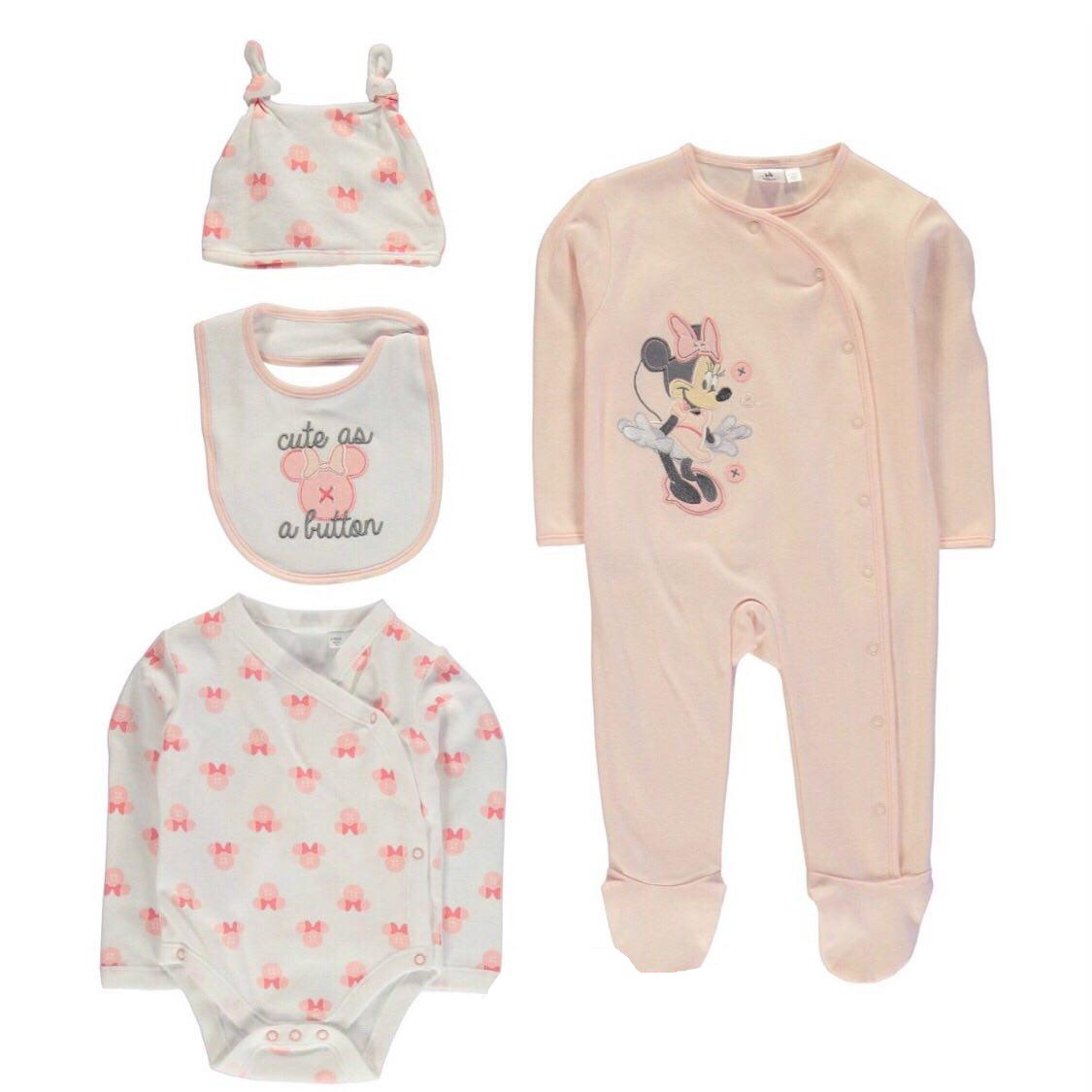 ست 4 تکه نوزادی دخترانه طرح مینی موس