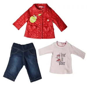 ست 3 تکه لباس نوزادی ب ب سی طرح قلب کد 146