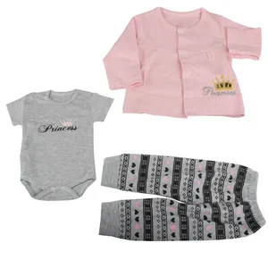 ست 3 تکه لباس نوزادی دخترانه کد 305