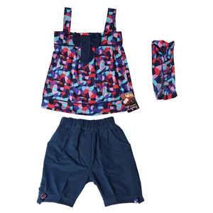 ست 3 تکه لباس نوزادی دخترانه زیگزاگ کد 260