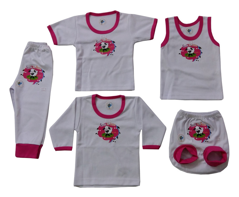 ست 5 تکه لباس نوزادی الناز کد 175