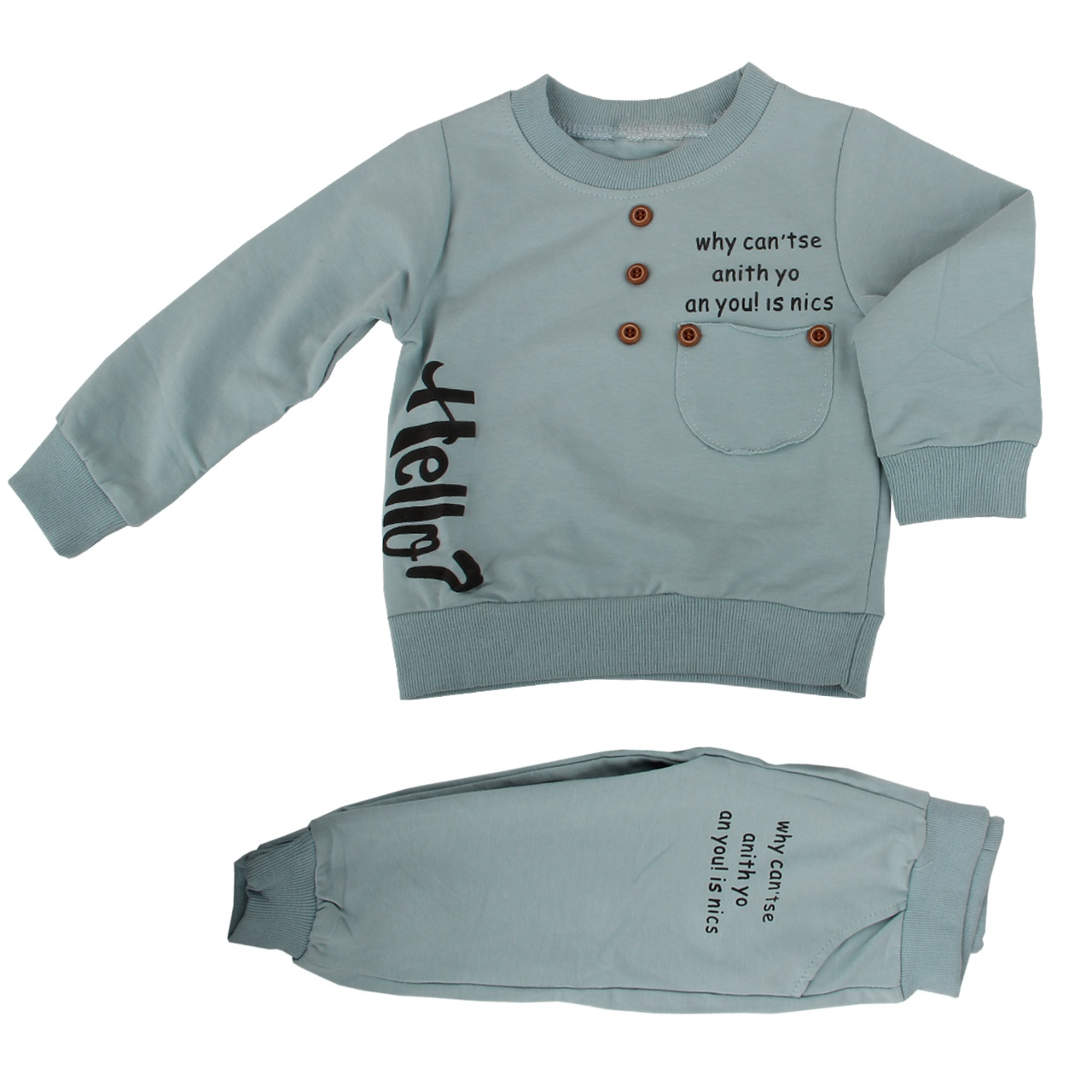 ست 2 تکه لباس نوزادی پسرانه کد 402