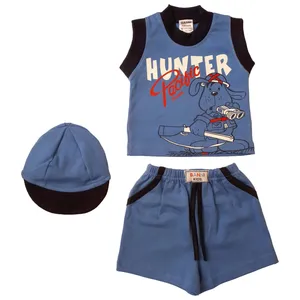 ست 3 تکه لباس نوزادی پسرانه بانی مدل هانتر