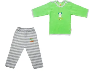 ست تی شرت و شلوار نوزادی مدل dog-sa