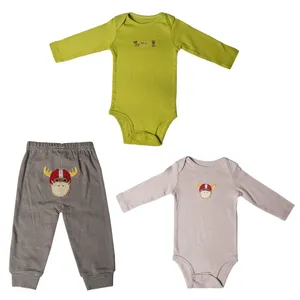 ست 3 تکه لباس نوزادی پسرانه کد 017