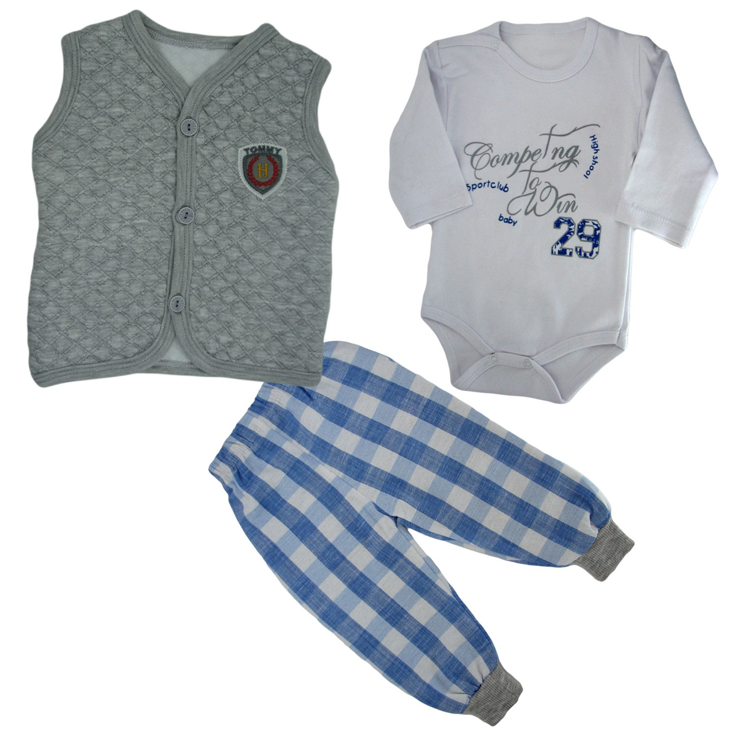 ست 3 تکه لباس نوزادی مدل B102