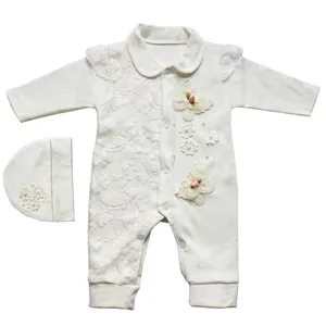 ست دو تکه لباس نوزادی دخترانه مدل ROZ-1