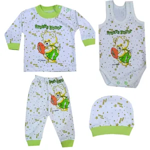 ست 4 تکه لباس نوزادی کد 10-14