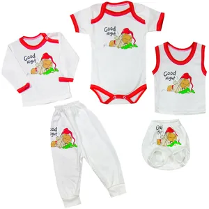 ست 5 تکه لباس نوزادی مدل Donkey   