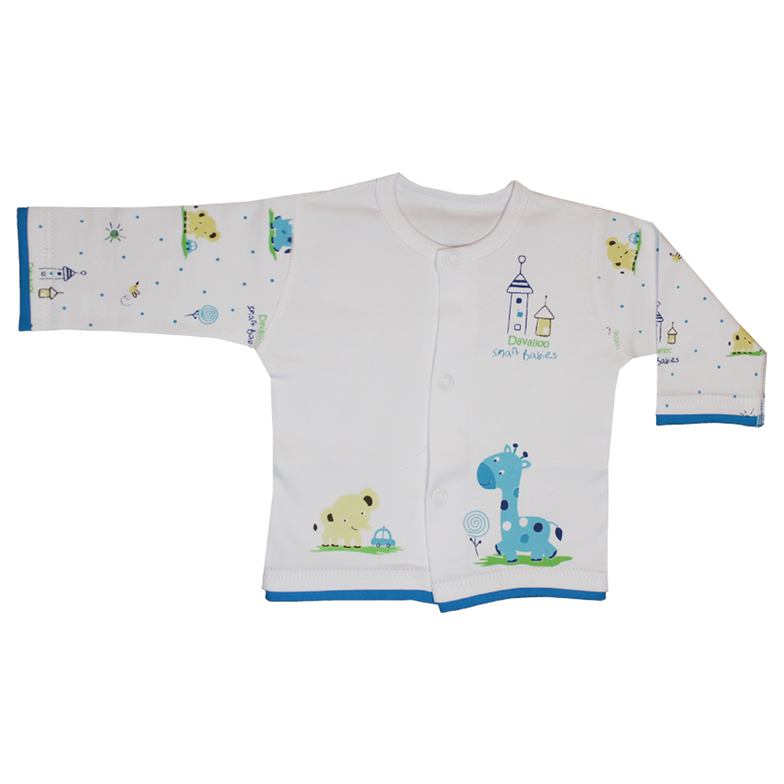 تونیک نوزادی پسرانه دولوو مدل giraffe