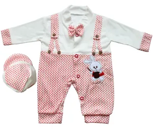 ست 2 تکه لباس نوزادی طرح خرگوش مدل R-0