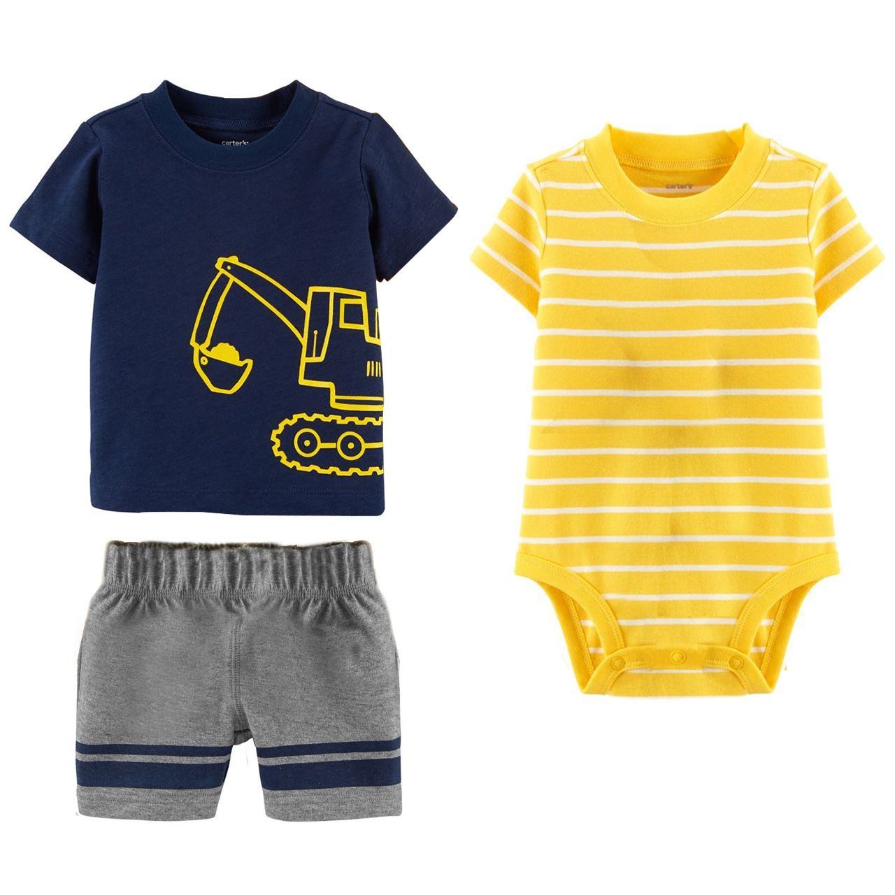 ست 3 تکه لباس نوزادی پسرانه کارترز مدل 893