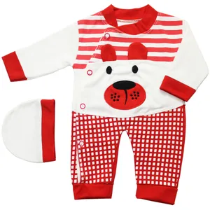 ست 2 تکه لباس نوزادی طرح خرس کد 260 مدل RE-0