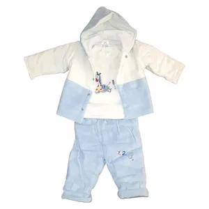 ست 3 تکه لباس نوزادی کد SD225-B