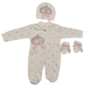 ست 3 تکه نوزادی دخترانه ادابیبی مدل 1196WP