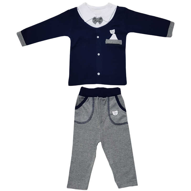 ست تی شرت و شلوار نوزادی کد 001