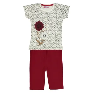 ست تی شرت و شلوار نورادی دخترانه سوگل کد 156