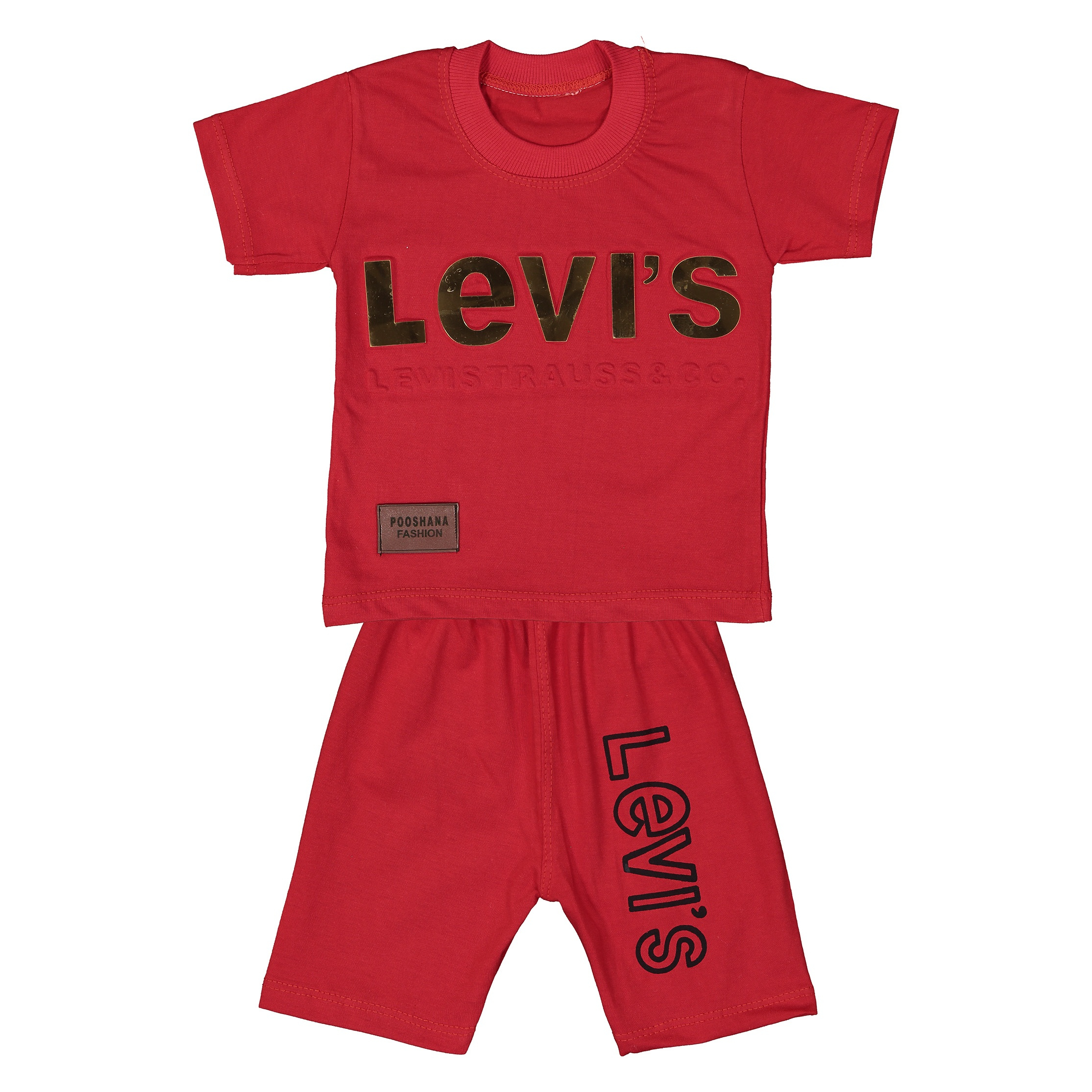 ست تی شرت و شلوار نوزادی پسرانه کد 151