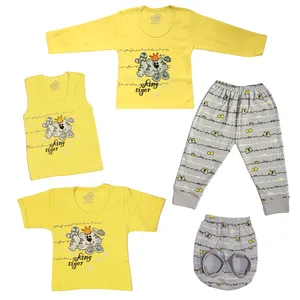 ست 5 تکه لباس نوزادی پسرانه مدل YG