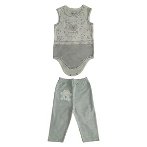 ست 2 تکه لباس نوزادی شفق مدل SD212-LG