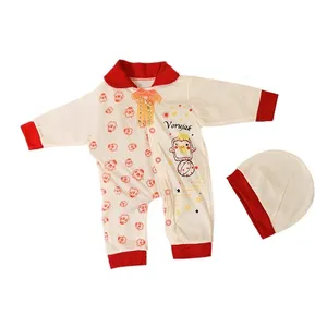 ست سرهمی و کلاه نوزادی دخترانه کد 77777RED