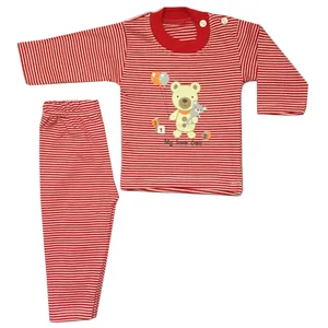 ست 2 تکه لباس نوزادی طرح تدی کد 01r