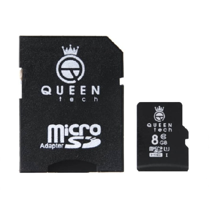 کارت حافظه microSDHC کوئین تک 300X کلاس 10 استاندارد UHS-I U1 سرعت 45MBps ظرفیت 8 گیگابایت به همراه آداپتور SD