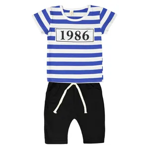 تی شرت و شلوارک بچگانه کد 7010-BLW