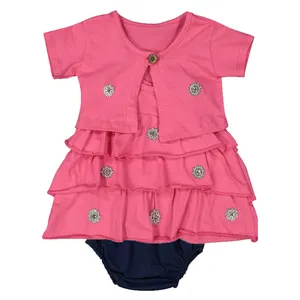 ست 3 تکه نوزادی دخترانه کد 130